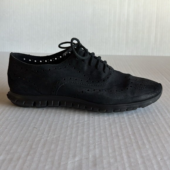 Cole Haan Black ZeroGrand Stitchlite Wingtip Oxfords - Picture 6 of 11
